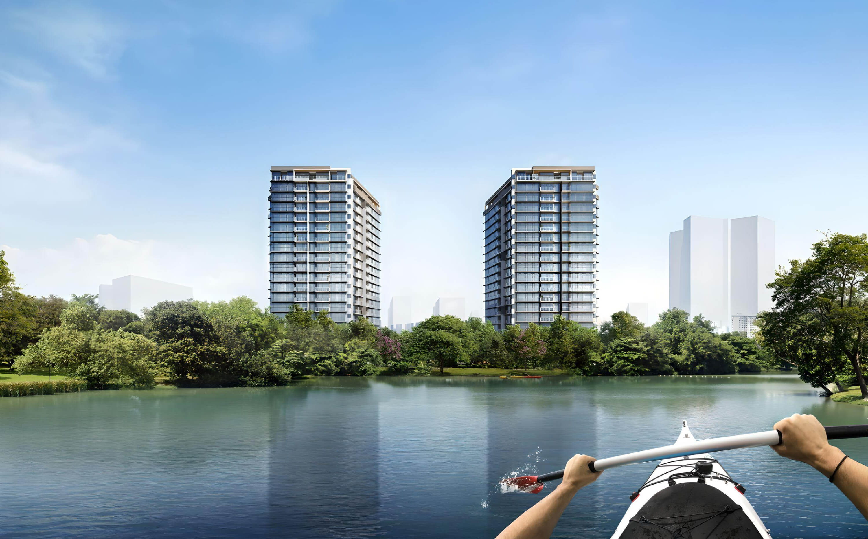The LakeGarden Residences View From Far
